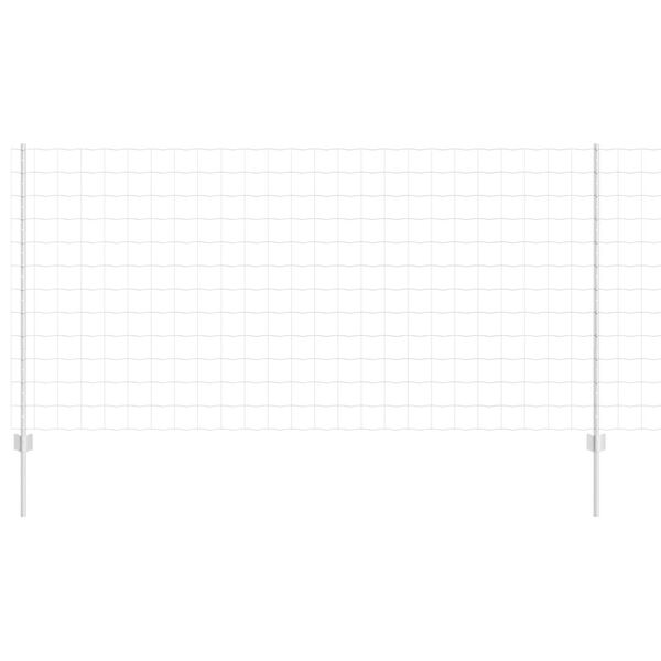 vidaXL Ker&iacute;t&eacute;s oszlopokkal Ez&uuml;st 1,2 x 10 m Ac&eacute;l