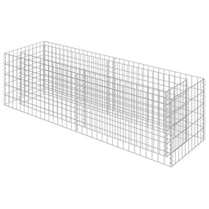 vidaXL horganyzott ac&eacute;l gabion magas&aacute;gy&aacute;s 180 x 50 x 50 cm