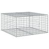 vidaXL horganyzott vas gabion kosár fedéllel 100 x 100 x 50 cm