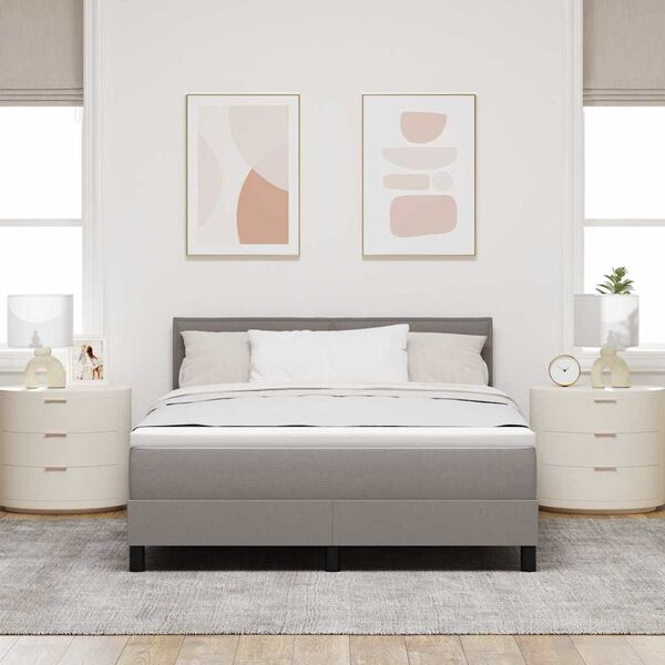 vidaXL Boxrug&oacute;s &aacute;gy fejt&aacute;ml&aacute;val T&oacute;psz&iacute;nű 140 x 190 cm sz&ouml;vet