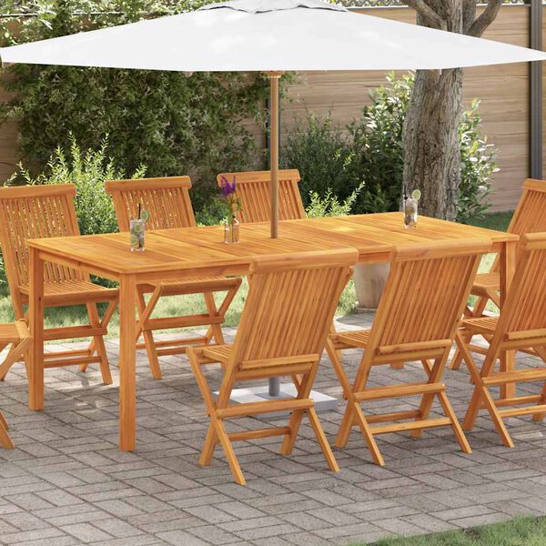 vidaXL t&ouml;m&ouml;r ak&aacute;cfa kerti asztal 200 x 100 x 74 cm