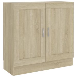 vidaXL sonoma t&ouml;lgy sz&iacute;nű szerelt fa k&ouml;nyvszekr&eacute;ny 82,5x30,5x80 cm