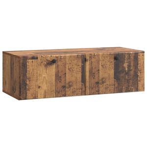 vidaXL Fali TV szekr&eacute;ny Antik Fa 98 x 41 x 30 cm Szerelt Fa