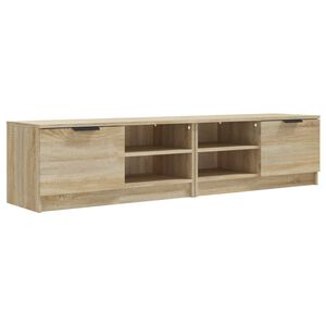 vidaXL 2 db sonoma-t&ouml;lgy sz&iacute;nű szerelt fa TV-szekr&eacute;ny 80x35x36,5 cm