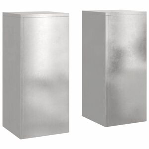 vidaXL N&ouml;v&eacute;ny&aacute;llv&aacute;ny 2 db Ez&uuml;st 24 x 24 x 55 cm Rozsdamentes Ac&eacute;l