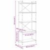 vidaXL K&ouml;nyvespolc Sz&uuml;rke sonoma 60 x 30 x 155 cm Faanyag