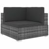 vidaXL 1 db sz&uuml;rke polyrattan modul&aacute;ris sarokfotel p&aacute;rn&aacute;kkal