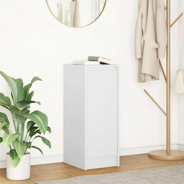 vidaXL feh&eacute;r szerelt fa t&aacute;lal&oacute;szekr&eacute;ny 29,5x34x76 cm