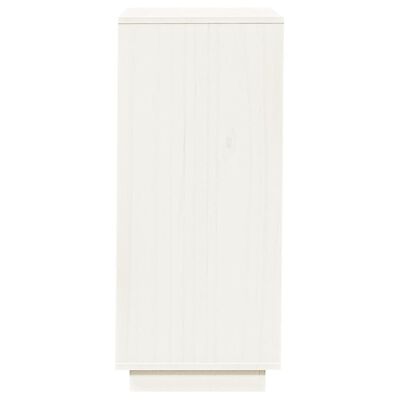 vidaXL fehér tömör fenyőfa cipősszekrény 35 x 35 x 80 cm