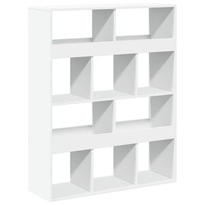 vidaXL feh&eacute;r szerelt fa t&eacute;relv&aacute;laszt&oacute; 100 x 33 x 125,5 cm