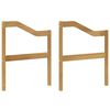vidaXL Karf&aacute;k modul 2 pcs Feh&eacute;r 59 x 4 x 73 cm T&ouml;m&ouml;r Ak&aacute;cfa
