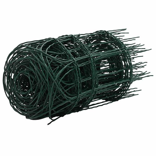 vidaXL kerti porszórt bevonatú vas szegélyező kerítés 10 x 0,4 m