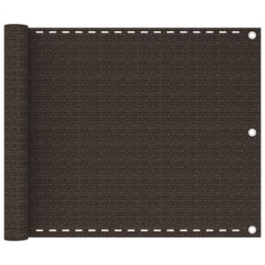 vidaXL barna HDPE erk&eacute;lytakar&oacute; 75 x 300 cm