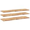 vidaXL 3 db olajbevonat&uacute; t&ouml;m&ouml;r ak&aacute;cfa f&uuml;ggőpolc 120 x 40 x 2 cm