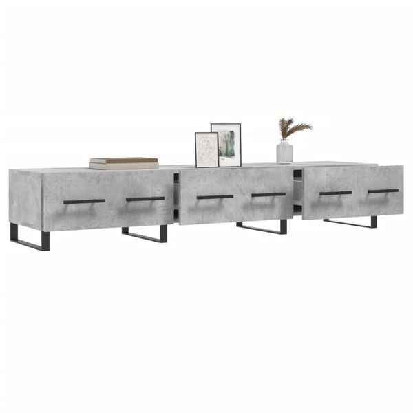 vidaXL betonszürke szerelt fa TV-szekrény 150 x 36 x 50 cm