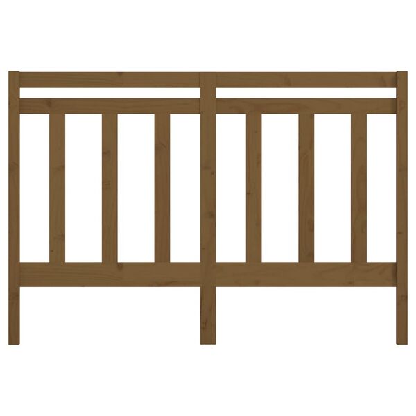 vidaXL m&eacute;zbarna t&ouml;m&ouml;r fenyőfa &aacute;gy fejt&aacute;mla 126 x 4 x 100 cm