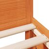 vidaXL barna tömör fenyőfa fejtámlás ágykeret matrac nélkül 75x190 cm