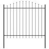 vidaXL Kerti Ker&iacute;t&eacute;s WOERDEN 7 db 170 x 190 cm Porsz&oacute;rt ac&eacute;l Sz&uuml;rke