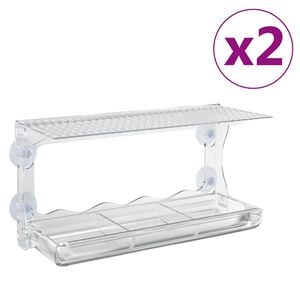 vidaXL 2 db akril ablaketető 30 x 12 x 15 cm