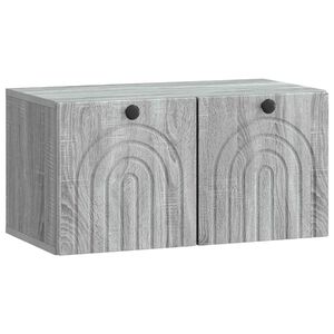 vidaXL Fali TV szekr&eacute;ny Sz&uuml;rke Sonoma 59,5 x 31 x 30 cm Szerelt Fa