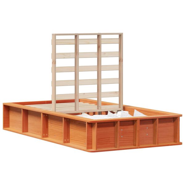 vidaXL &Aacute;gykeret Faggy&uacute; barna 75 x 190 cm T&ouml;m&ouml;r fenyőfa