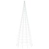 vidaXL hideg feh&eacute;r LED kar&aacute;csonyfa z&aacute;szl&oacute;r&uacute;dra 550 LED 300 cm