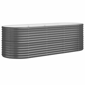 vidaXL antracitsz&uuml;rke horganyzott ac&eacute;l kerti magas&aacute;gy&aacute;s 224x80x68 cm