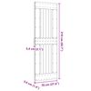 vidaXL Ajt&oacute; NARVIK Term&eacute;szetes 70 x 210 cm Szil&aacute;rd Fenyőfa