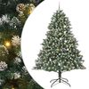 vidaXL Mű kar&aacute;csonyfa Z&ouml;ld 240 cm PVC &eacute;s Műanyag &eacute;s Ac&eacute;l