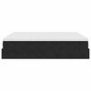 vidaXL Ottomán ágykeret matracokkal Fekete 200x200cm bársony