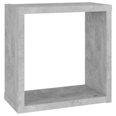 vidaXL 2 db betonszürke fali kockapolc 30 x 15 x 30 cm