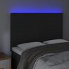 vidaXL fekete b&aacute;rsony LED-es fejt&aacute;mla 144x5x118/128 cm