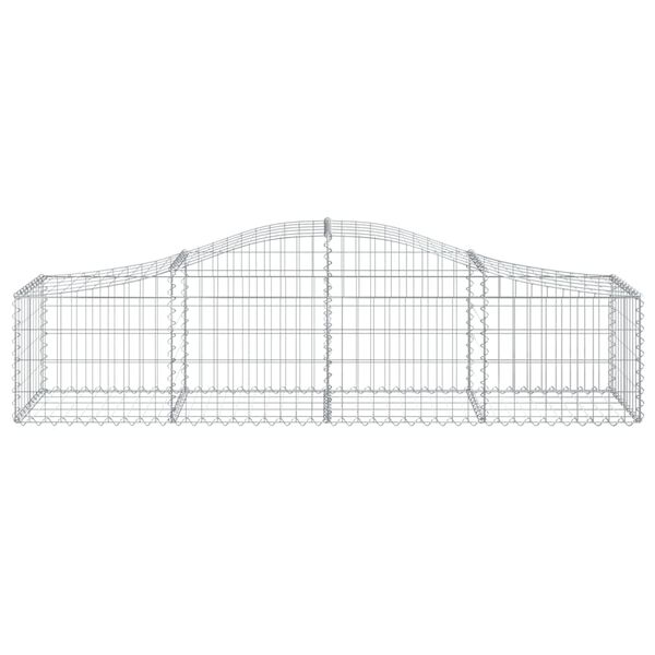 vidaXL 30 db &iacute;ves horganyzott vas gabion kos&aacute;r 200x50x40/60 cm