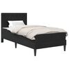 vidaXL &Aacute;gykeret matraccal fejt&aacute;ml&aacute;val Fekete 90 x 190 cm B&aacute;rsony