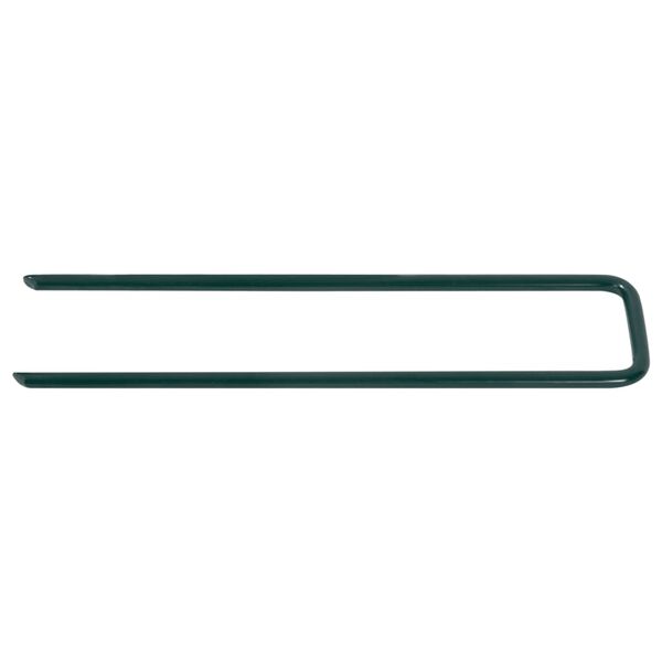 vidaXL 100 db U-alak&uacute; vas műfű r&ouml;gz&iacute;tő t&uuml;ske