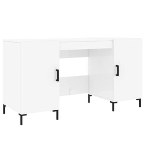 vidaXL magasf&eacute;nyű feh&eacute;r sz&iacute;nű szerelt fa &iacute;r&oacute;asztal 140 x 50 x 75 cm