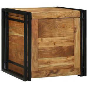 vidaXL T&aacute;rol&oacute; Doboz Barna &eacute;s fekete 50 x 50 x 50 cm T&ouml;m&ouml;r Ak&aacute;cfa