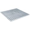 vidaXL R&aacute;cs Ez&uuml;st 50 x 50 x 2 cm Forr&oacute;-galvaniz&aacute;lt Ac&eacute;l