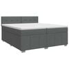 vidaXL Boxspring &aacute;gy matraccal S&ouml;t&eacute;tsz&uuml;rke 200 x 200 cm Sz&ouml;vet
