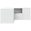 vidaXL feh&eacute;r szerelt fa sarokszekr&eacute;ny 160 x 40 x 45 cm