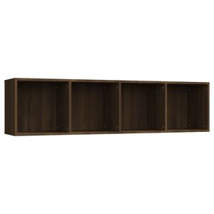 vidaXL barna t&ouml;lgy sz&iacute;nű szerelt fa k&ouml;nyv-/TV-szekr&eacute;ny 143x30x36 cm
