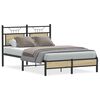 vidaXL sonoma t&ouml;lgy sz&iacute;nű szerelt fa &aacute;gykeret matrac n&eacute;lk&uuml;l 120x190 cm