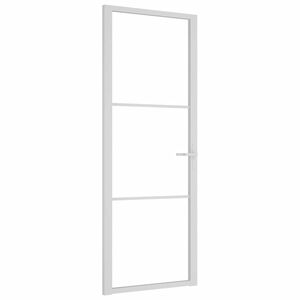 vidaXL feh&eacute;r ESG &uuml;veg &eacute;s alum&iacute;nium belt&eacute;ri ajt&oacute; 76 x 201,5 cm