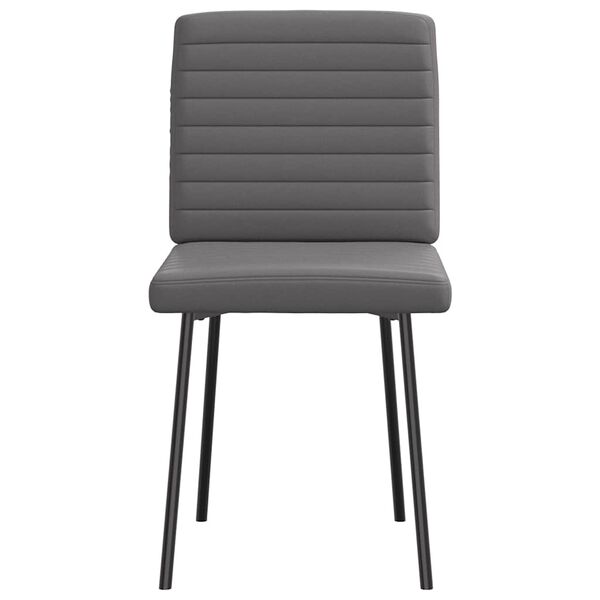 vidaXL 6 db szürke művelúr étkezőszék