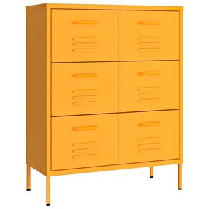 vidaXL must&aacute;rs&aacute;rga ac&eacute;l fi&oacute;kos szekr&eacute;ny 80 x 35 x 101,5 cm