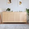 vidaXL 4 db t&ouml;m&ouml;r fenyőfa lamell&aacute;s szekr&eacute;nyajt&oacute; 99,3 x 59,4 cm