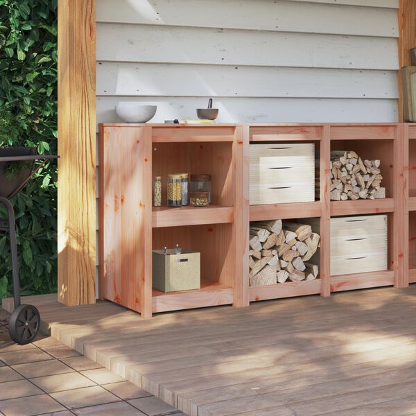 vidaXL Konyhaszekr&eacute;ny MEPPEL Barna T&ouml;lgy 55 x 55 x 92 cm T&ouml;m&ouml;r fenyőfa