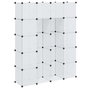 vidaXL feh&eacute;r modul&aacute;ris szekr&eacute;ny 14 rekesszel 37 x 146 x 180,5 cm