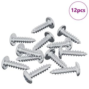 vidaXL Csavar 12 pcs Ez&uuml;st M4 x 16 mm Ac&eacute;l