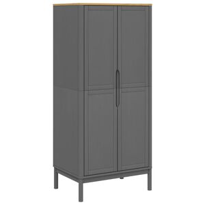 vidaXL FLORO sz&uuml;rke t&ouml;m&ouml;r fenyőfa szekr&eacute;ny 77 x 53 x 171 cm